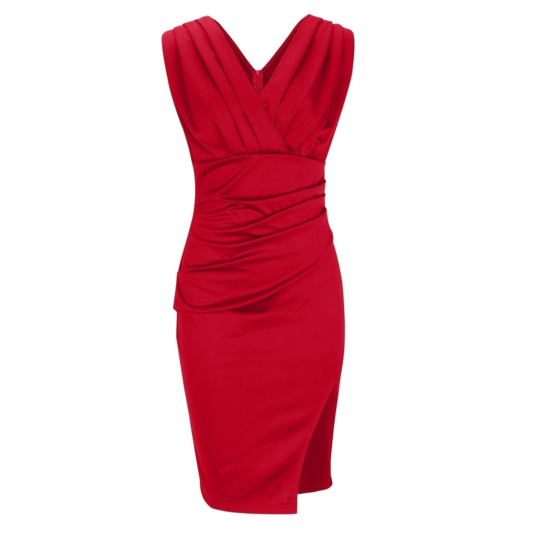 Maison™ | Elegant Scarlet Wrap Dress