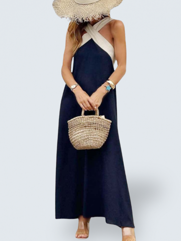 Maison™ | Cross Neck Dress