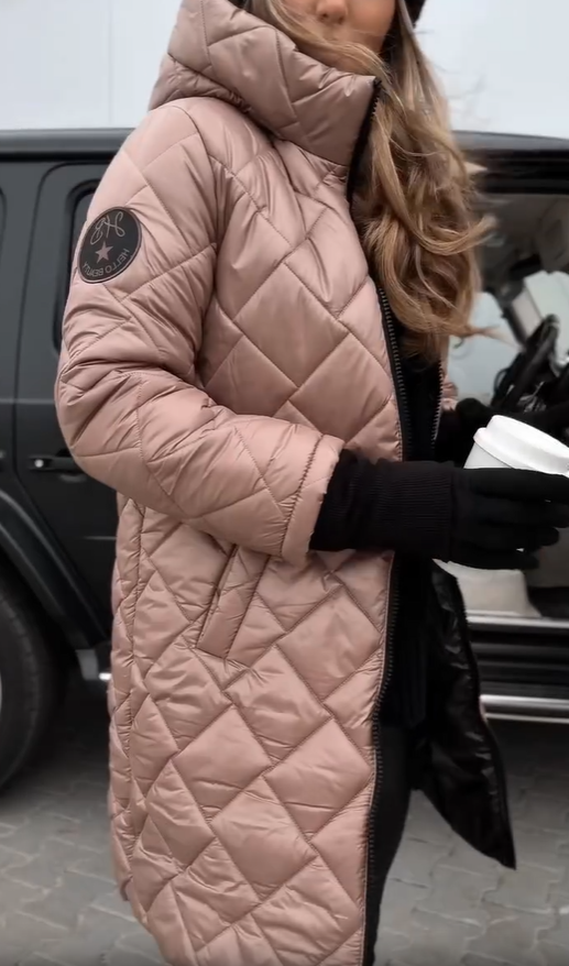 Lorinda | Elegant Quilted Puffer Jacket with Hood