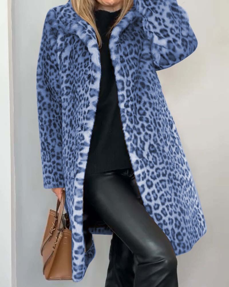 Leosa | Soft Long Leopard Coat