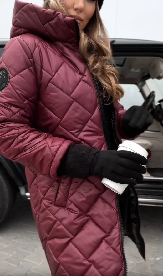 Lorinda | Elegant Quilted Puffer Jacket with Hood