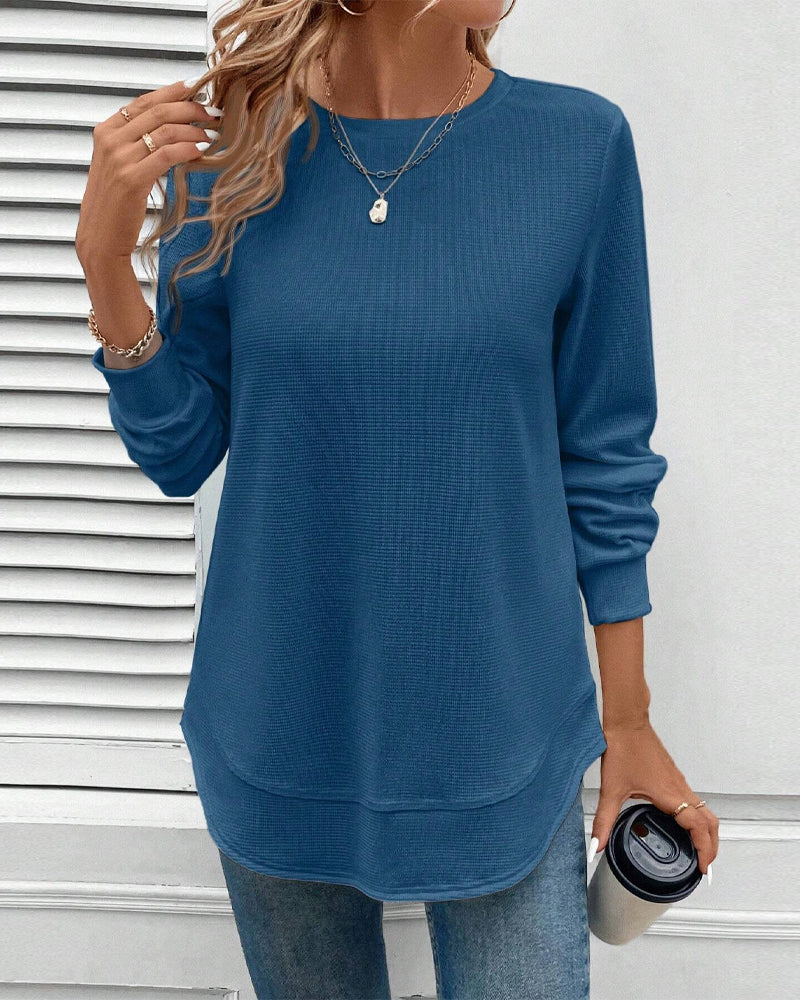 Maison™ | Round Neck Long-Sleeve Top