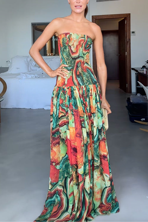 Maison™ | Strapless Ombre Maxi Dress