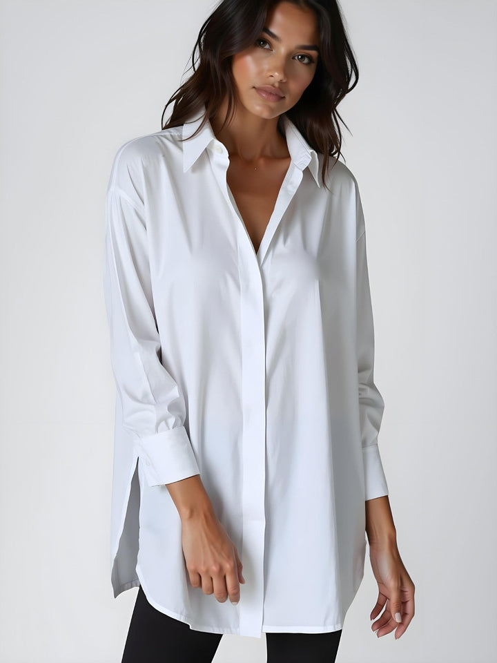 Maison™ | Oversized Lapel Shirt Dress