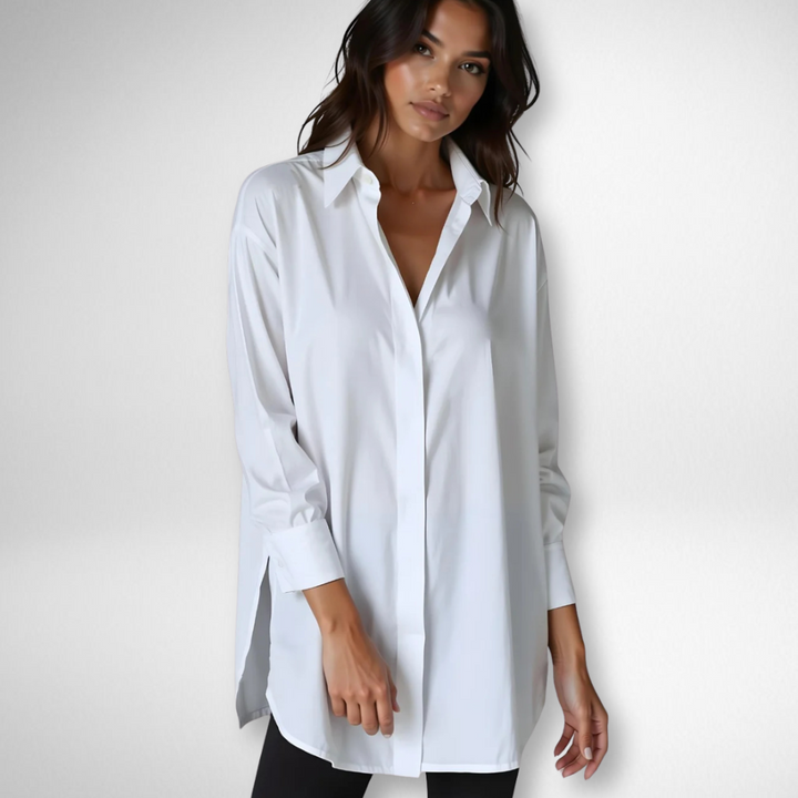 Maison™ | Oversized Lapel Shirt Dress