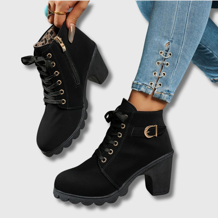 Shamara - Casual Heeled Ankle Boots