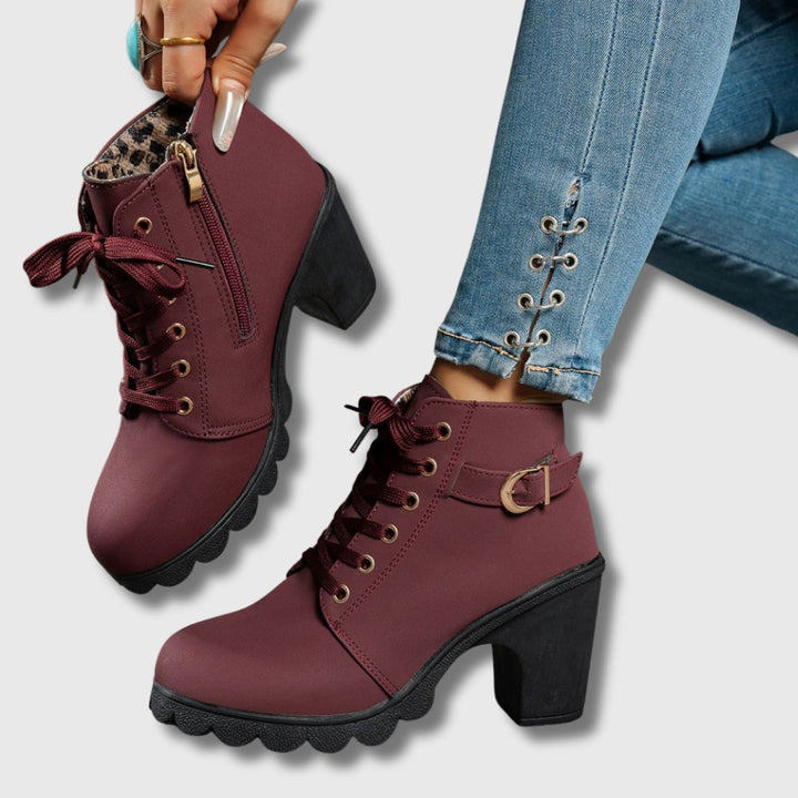 Shamara - Casual Heeled Ankle Boots