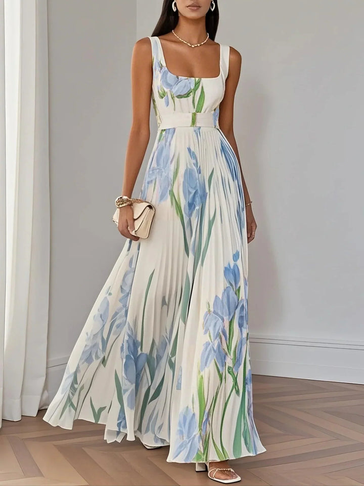 Maison™ | Floral Pleated Maxi Dress