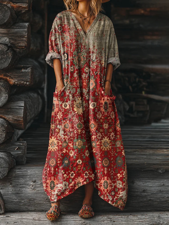 Maison™ | Vintage Boho Dress with Pockets
