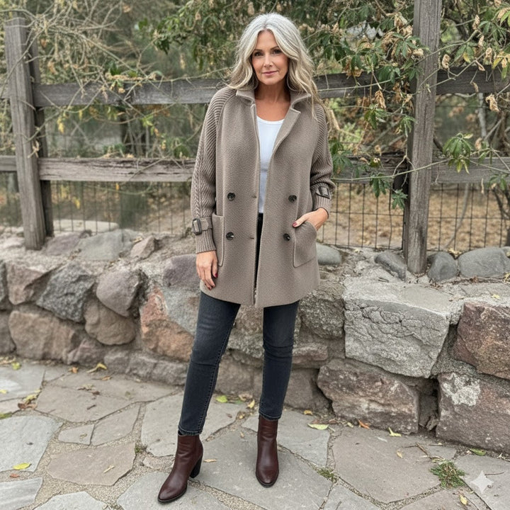 Meggie | Mid-Length Double-Breasted Coat